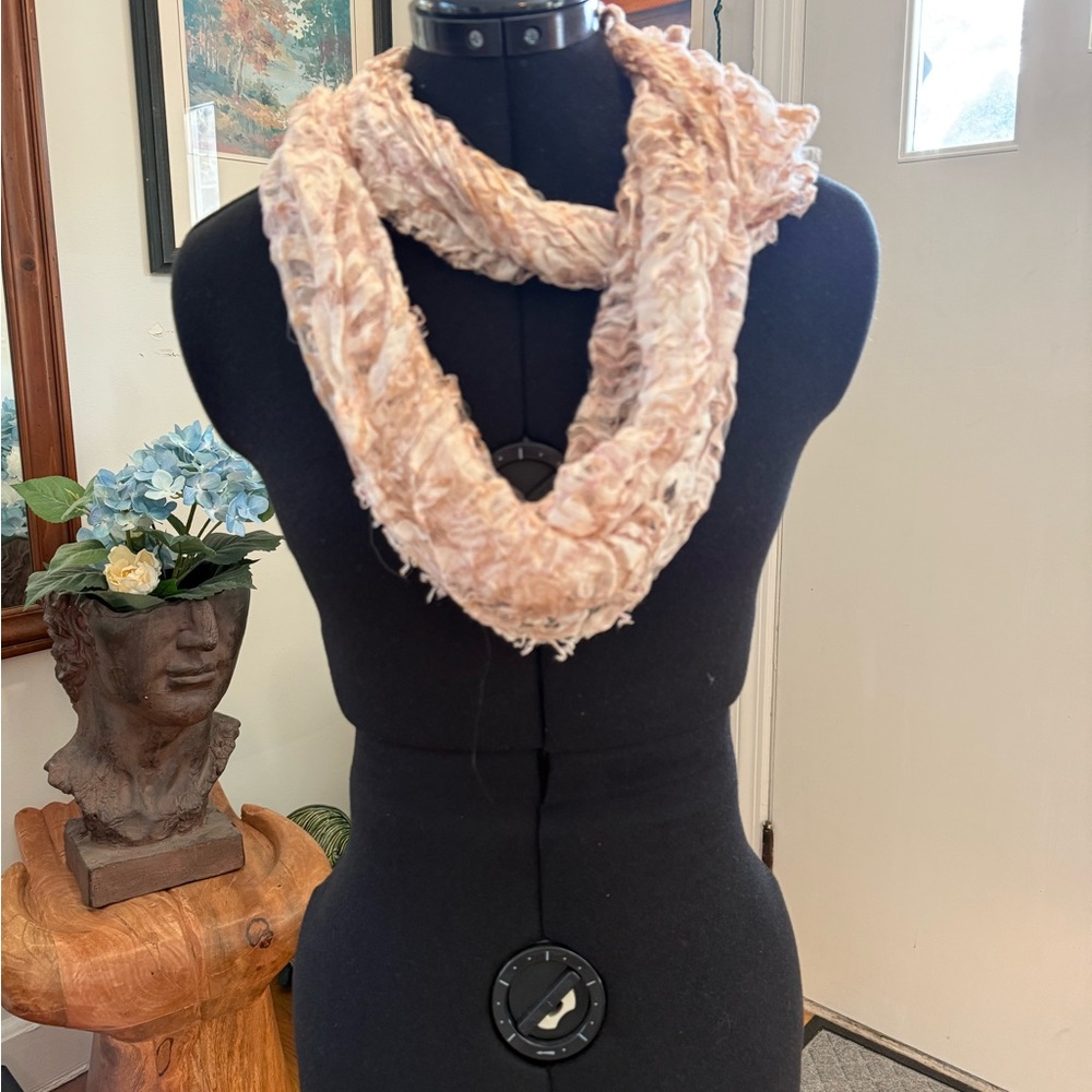 Elegant Cream Infinity Scarf